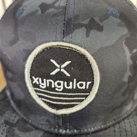 Xyngular Camo Snapback Hat Cap Black Gray Perforated Performance Outdoor Sports - Picture 3 of 10